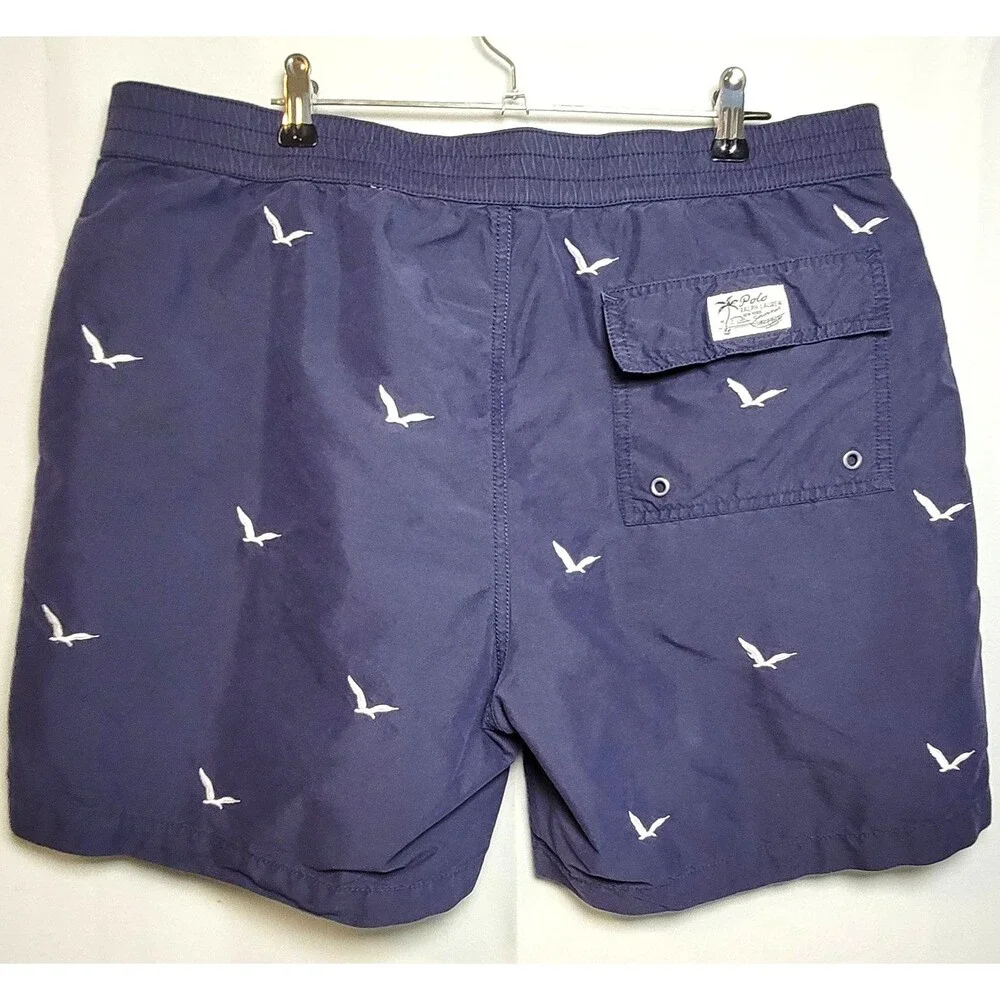 Polo Ralph Lauren Blue Seagull Swim Trunks Shorts Men's L W-36